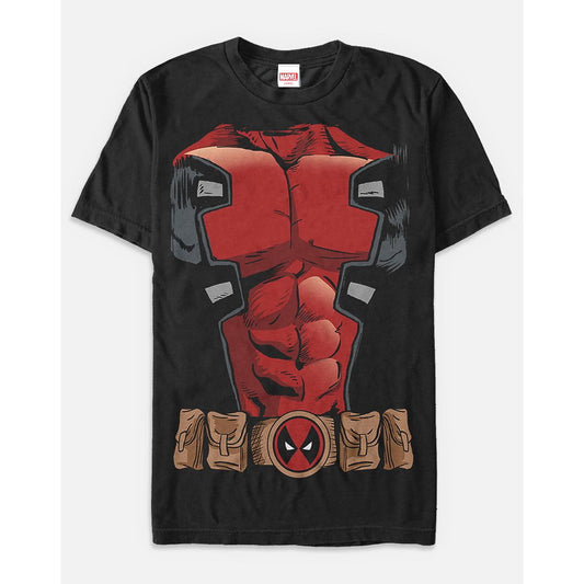 Deadpool Chest T Shirt - Marvel BLACK