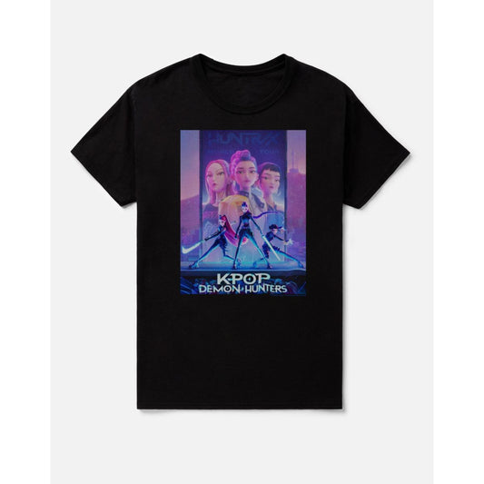 KPop Demon Hunters Huntr/x World Tour T Shirt BLACK