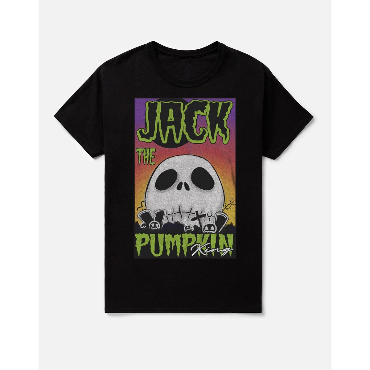Jack the Pumpkin King T Shirt - The Nightmare Before Christmas BLACK
