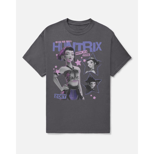 Huntr/x Zoey T Shirt - KPop Demon Hunters CHARCOAL