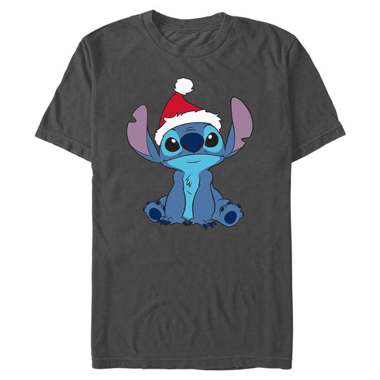 Christmas Stitch T Shirt - Lilo & Stitch CHARCOAL