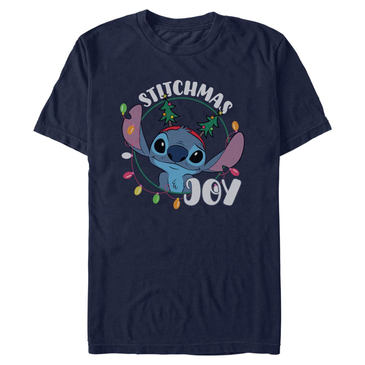 Stitchmas Joy T Shirt - Lilo & Stitch NAVY