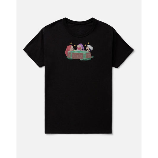 Huntr/x Bath House T Shirt  - KPop Demon Hunters BLACK