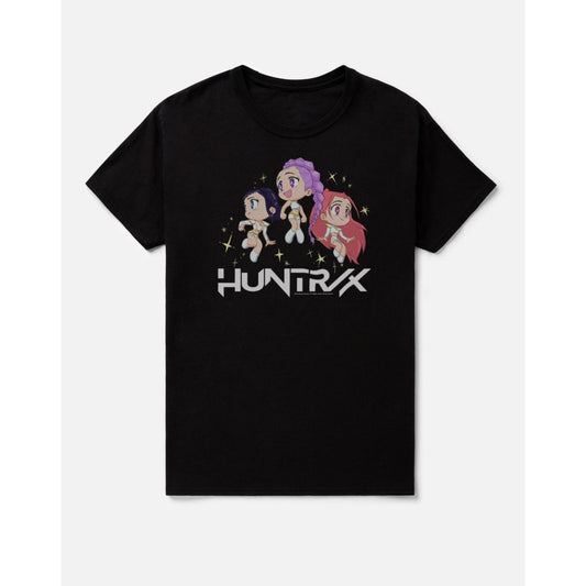 KPop Demon Hunters Huntr/x Chibi T Shirt BLACK