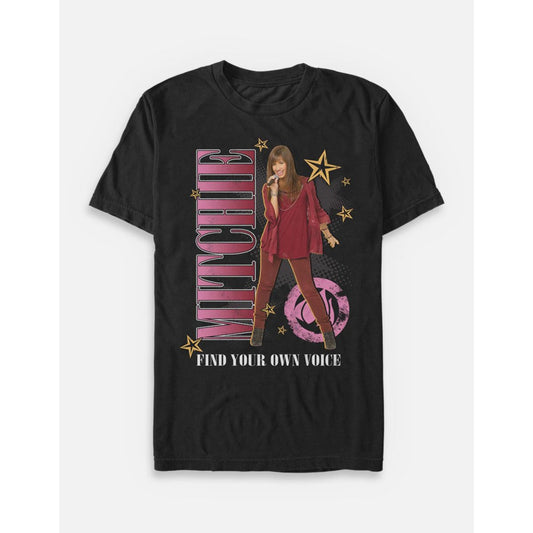 Mitchie Find Your Own Voice T Shirt - Camp Rock BLACK