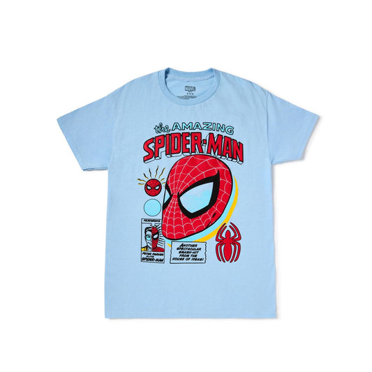 Spider-Man Big Head T Shirt LIGHT BLUE