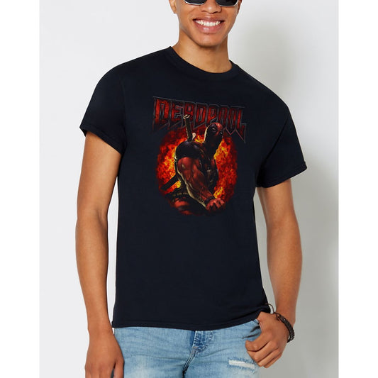 Deadpool Explosion T Shirt - Marvel BLACK