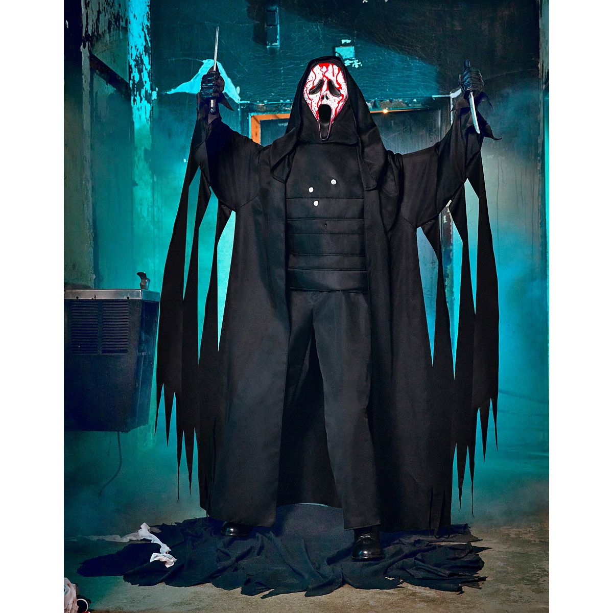 6 Ft 8 In Ghost Face Animatronic MULTI-COLOR