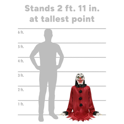 2 Ft 11 In Dead Humor Animatronic MULTI-COLOR