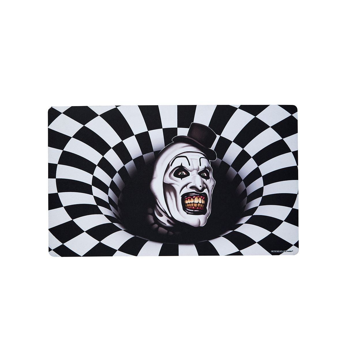 Art the Clown Head Doormat - Terrifier BLACK AND WHITE