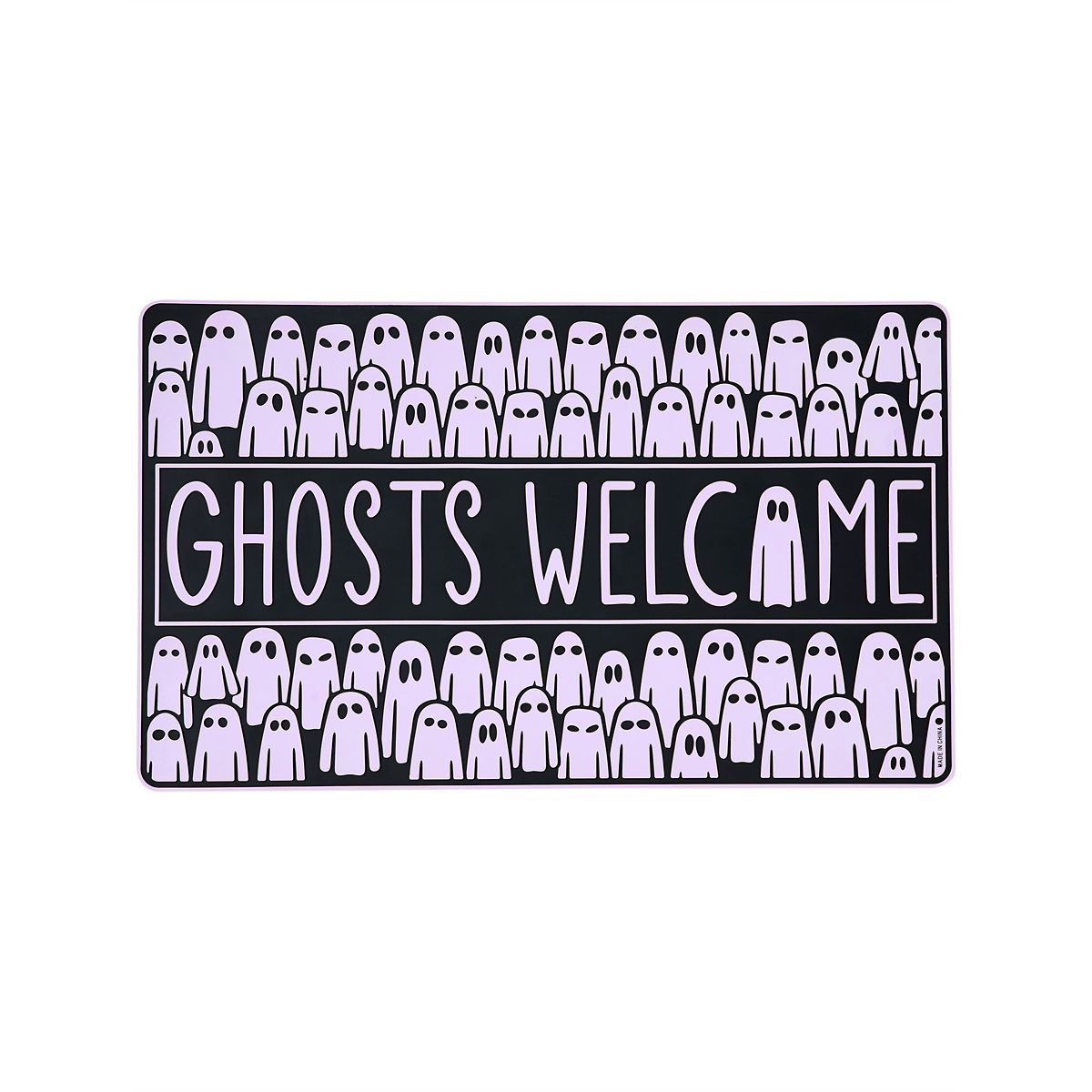 Ghosts Welcome Doormat PURPLE