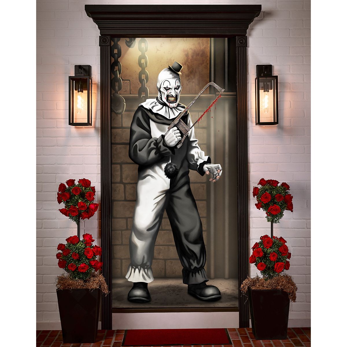 Terrifier Door Cover BLACK / MULTI
