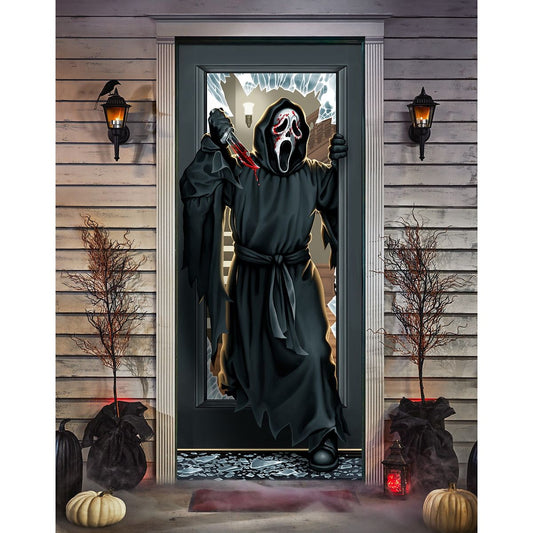 Ghost Face Door Cover MULTI-COLOR