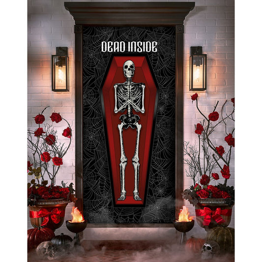 Gothic Noir Skeleton Door Cover MULTI-COLOR