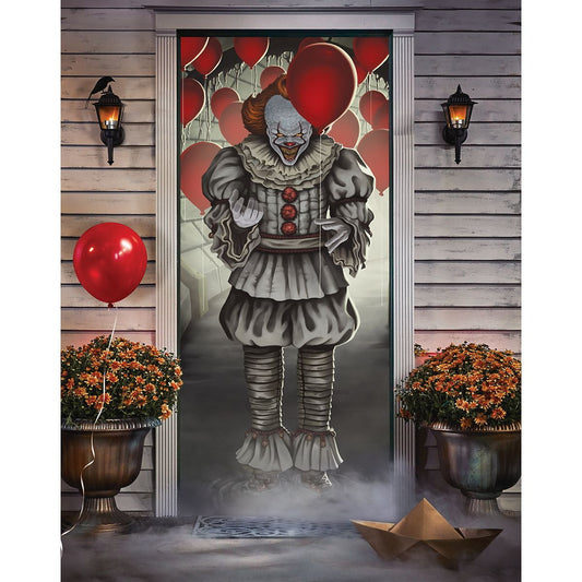 Pennywise Balloons Door Cover - It MULTI-COLOR