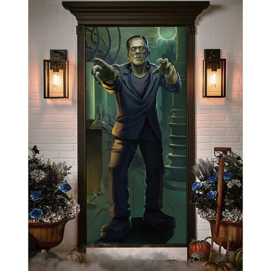 Frankenstein Door Cover - Universal Monsters MULTI-COLOR
