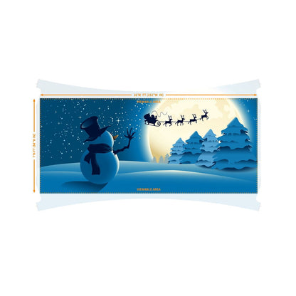 Snowman Garage Double Door Cover MULTI-COLOR