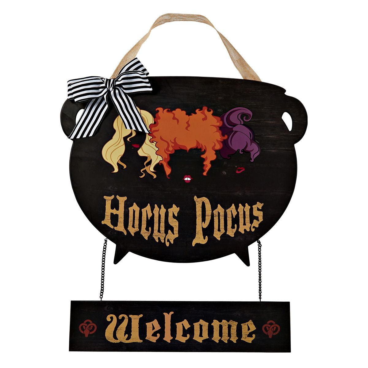 Hocus Pocus Cauldron Wreath - Disney BLACK