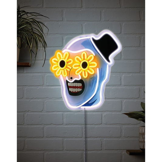 Art the Clown Neon LED Light-Up Sign - Terrifier WHITE - MULTI