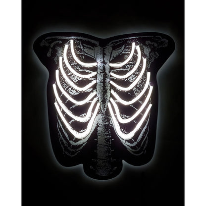 Skeleton Torso Neon LED Light-Up Sign BLACK AND WHITE