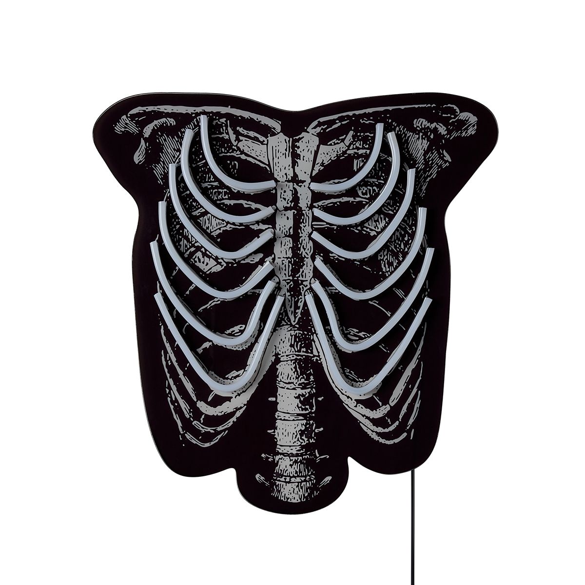 Skeleton Torso Neon LED Light-Up Sign BLACK AND WHITE