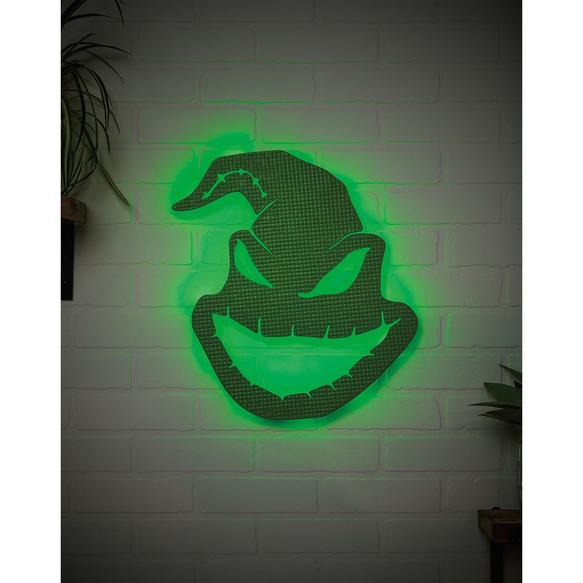 Oogie Boogie LED Light-Up Sign - The Nightmare Before Christmas GREEN