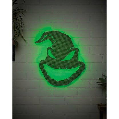 Oogie Boogie LED Light-Up Sign - The Nightmare Before Christmas GREEN