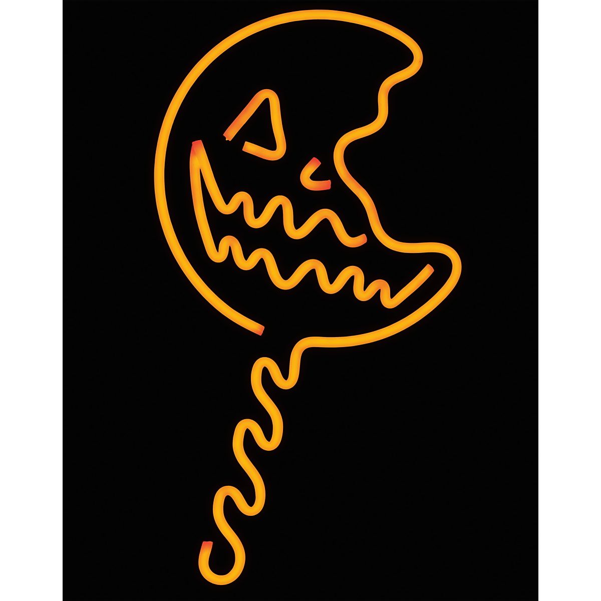 Trick 'r Treat Lollipop Neon LED Light-Up Sign ORANGE