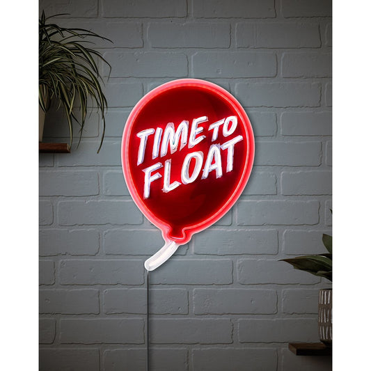 Time to Float Neon LED Light-Up Sign - It: Chapter Two RED