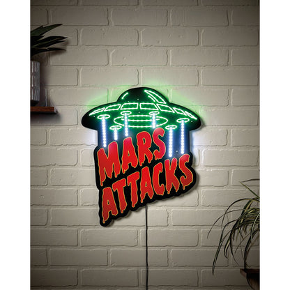 Mars Attacks Neon LED Light-Up Sign MULTI-COLOR
