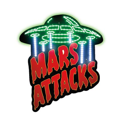 Mars Attacks Neon LED Light-Up Sign MULTI-COLOR