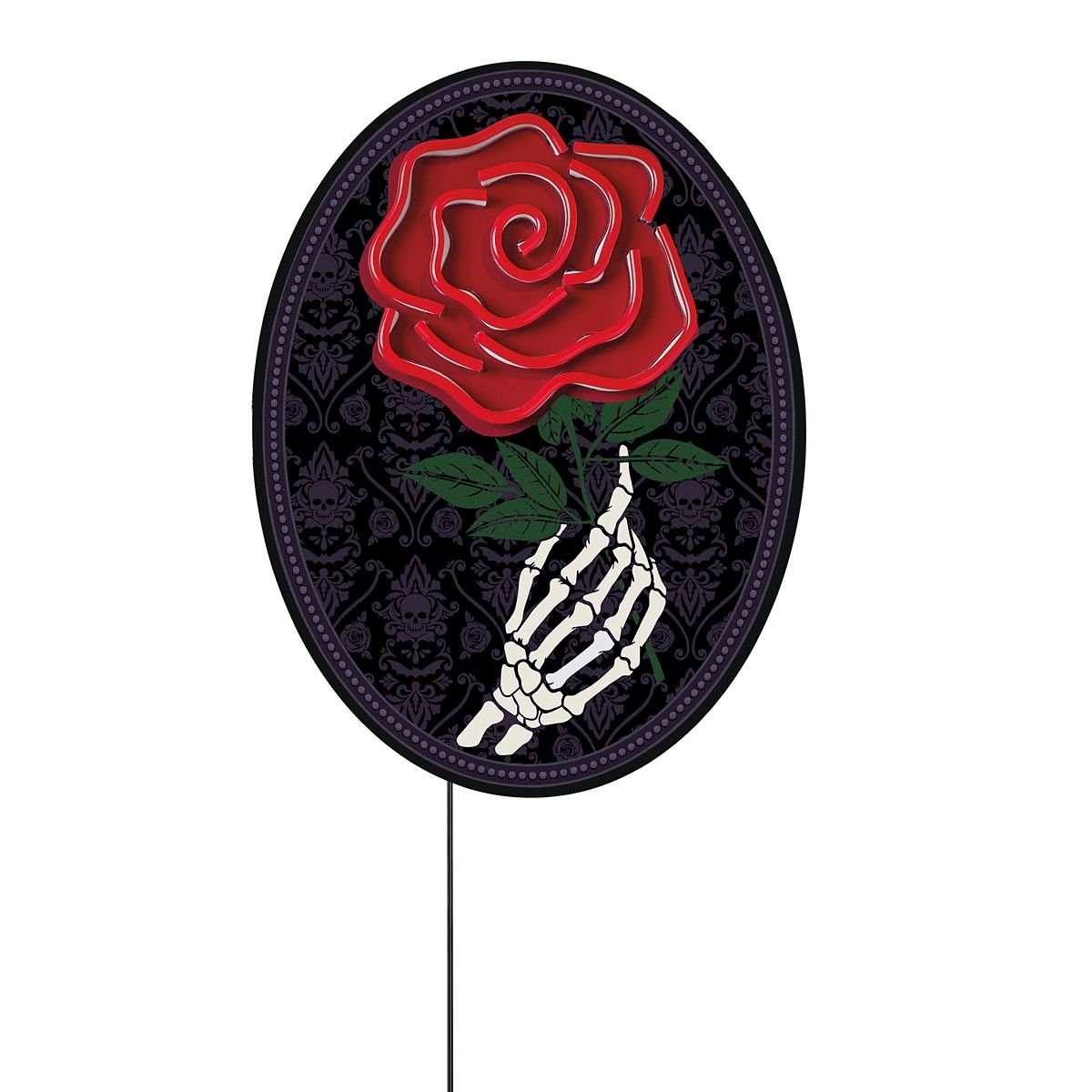 Undying Love Rose Neon LED Light-Up Sign BLACK AND WHITE