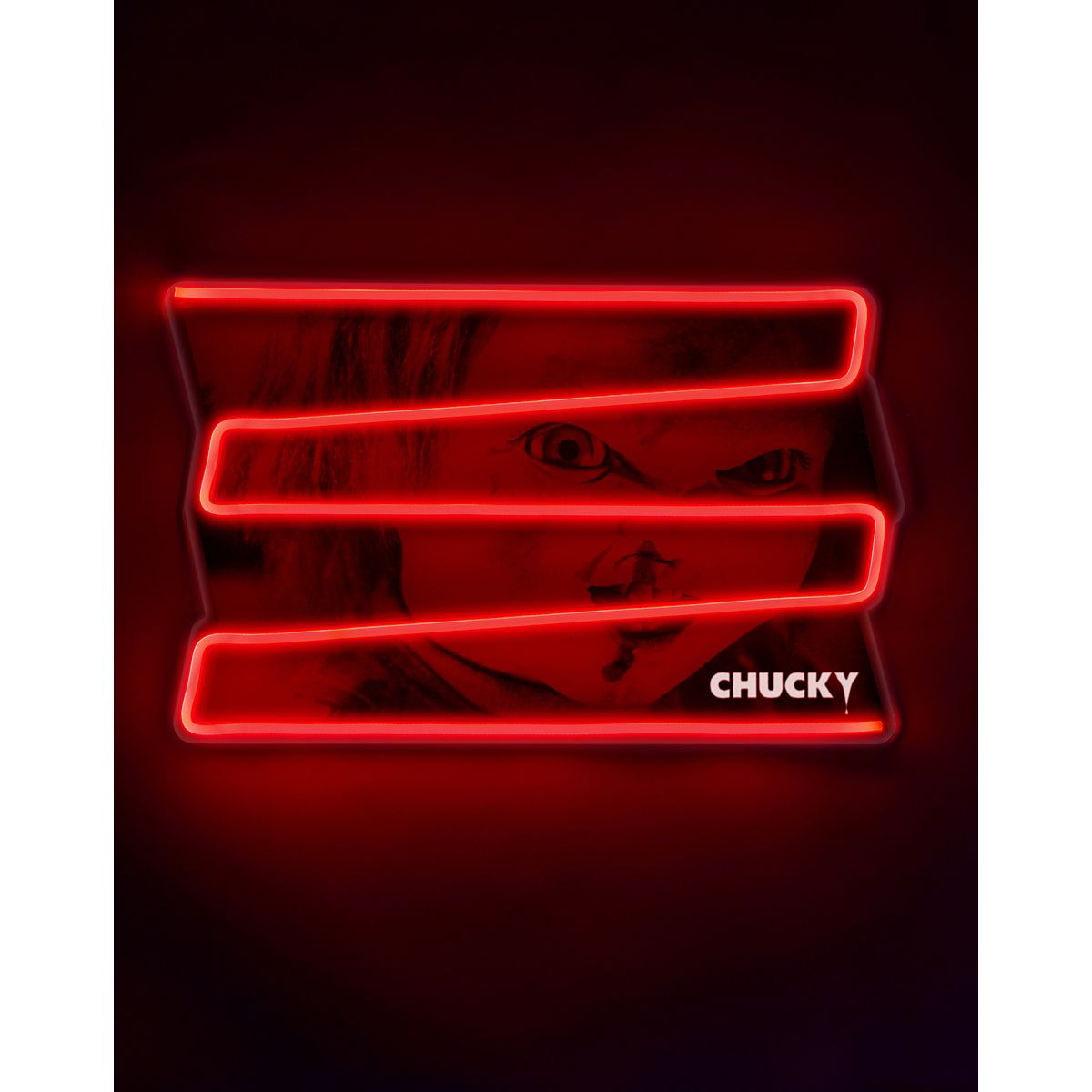 Chucky Neon LED Light-Up Sign RED