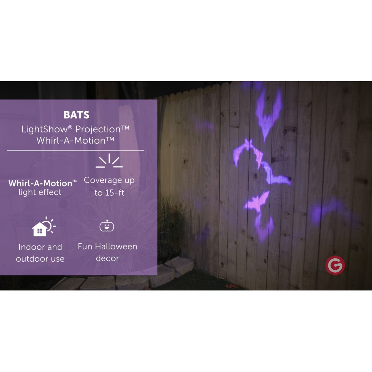 Purple Bat Light Projector MULTI-COLOR