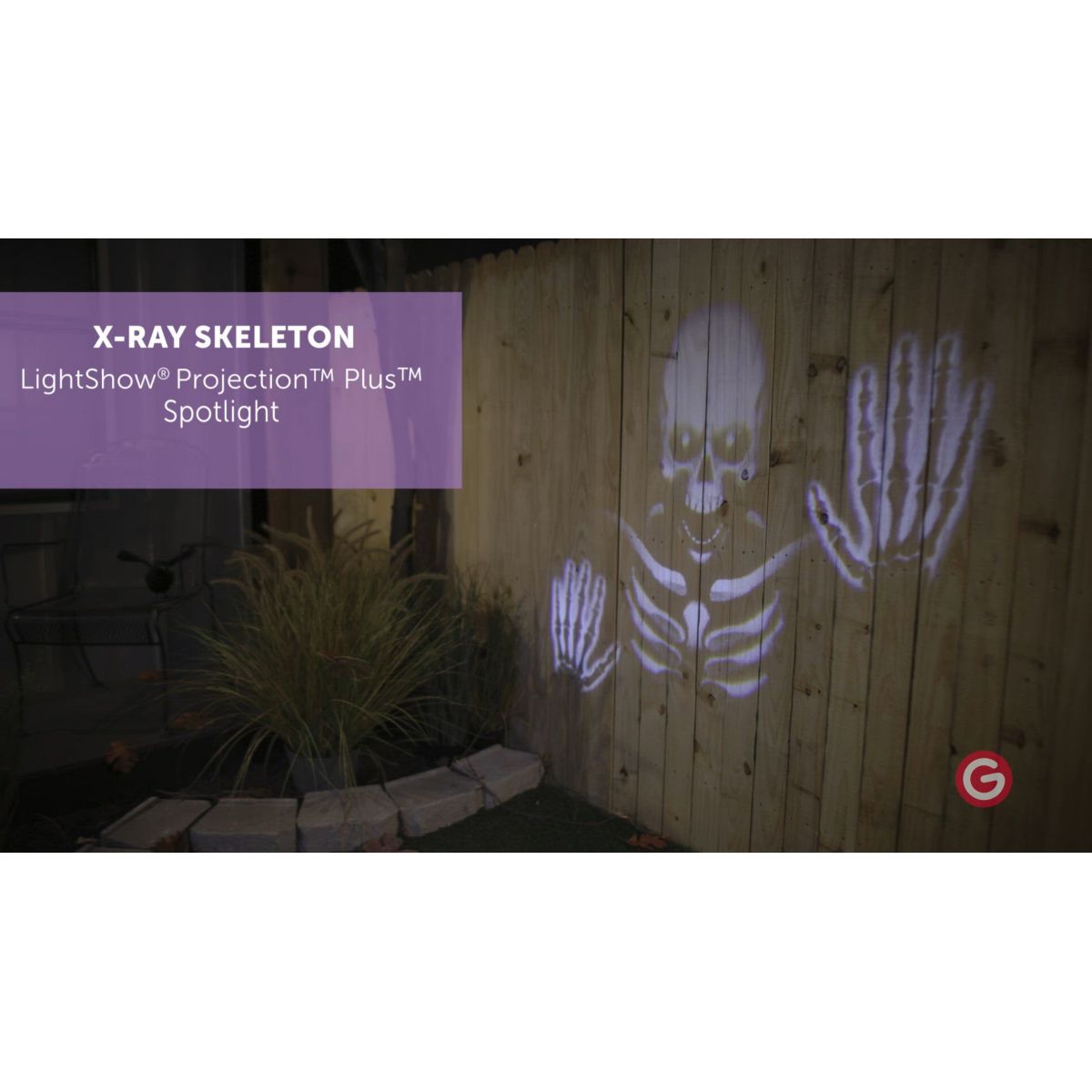 Skeleton Creeper Light Projector WHITE