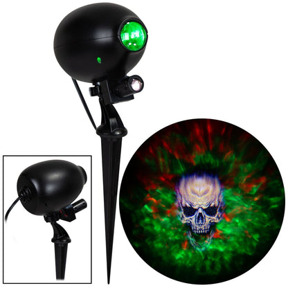 Skull Fire and Ice Light Projector BLACK