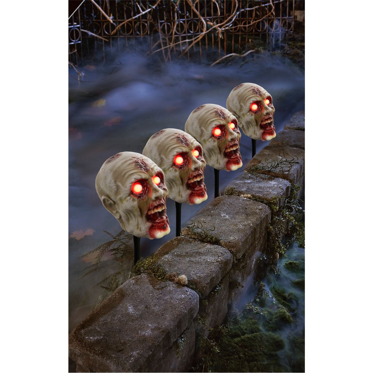 Zombie Head Pathway Markers MULTI-COLOR