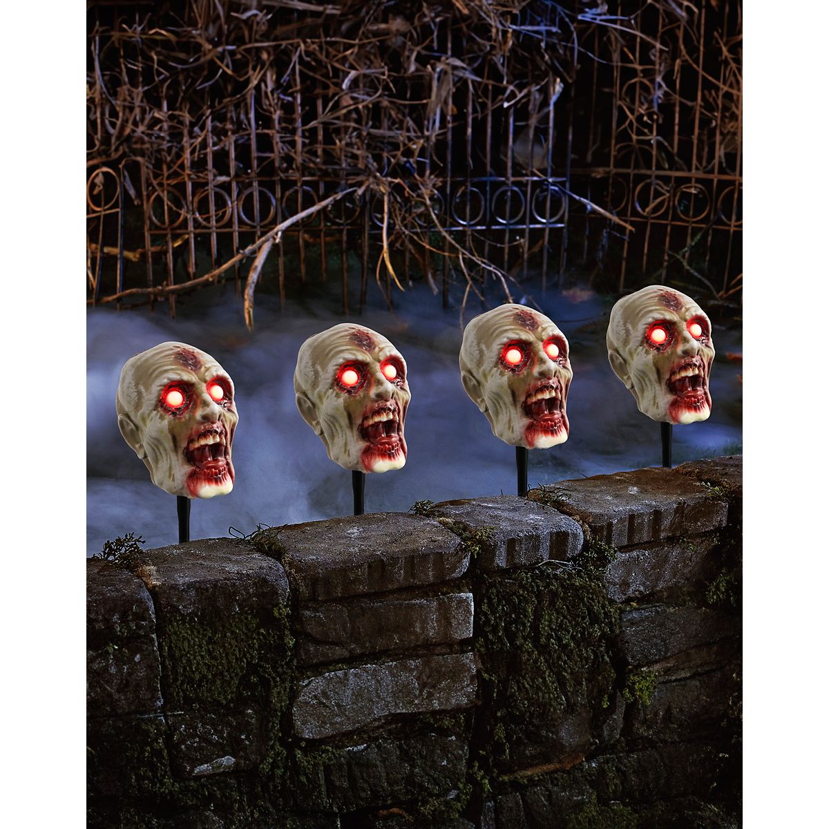 Zombie Head Pathway Markers MULTI-COLOR