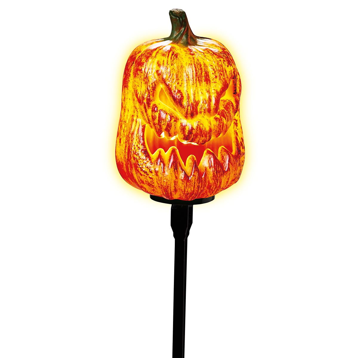 Light-Up LED Spooky Pumpkin Pathway Markers ORANGE