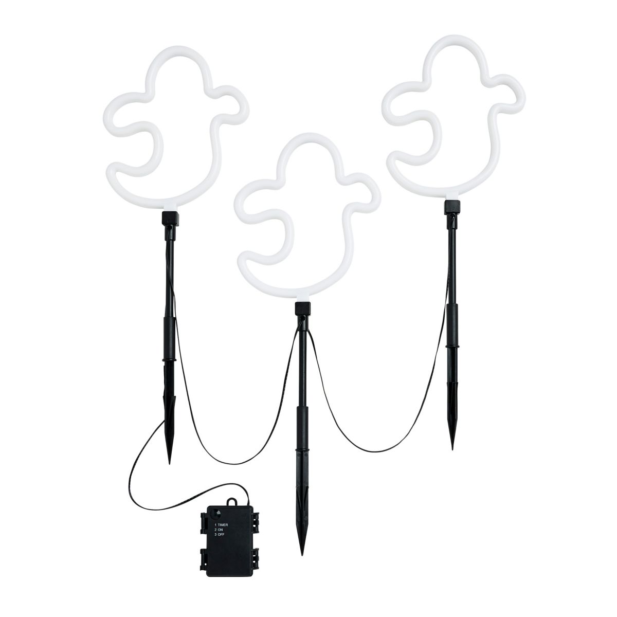 Light-Up LED Glowing Ghost Pathway Markers WHITE