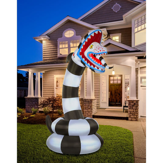 8.9 Ft Sandworm Light-Up Inflatable Decoration - Beetlejuice