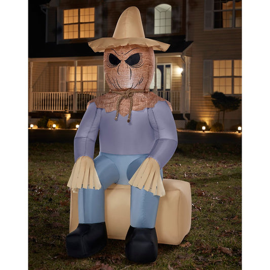 4 Ft Light-Up Scarecrow Inflatable Decoration