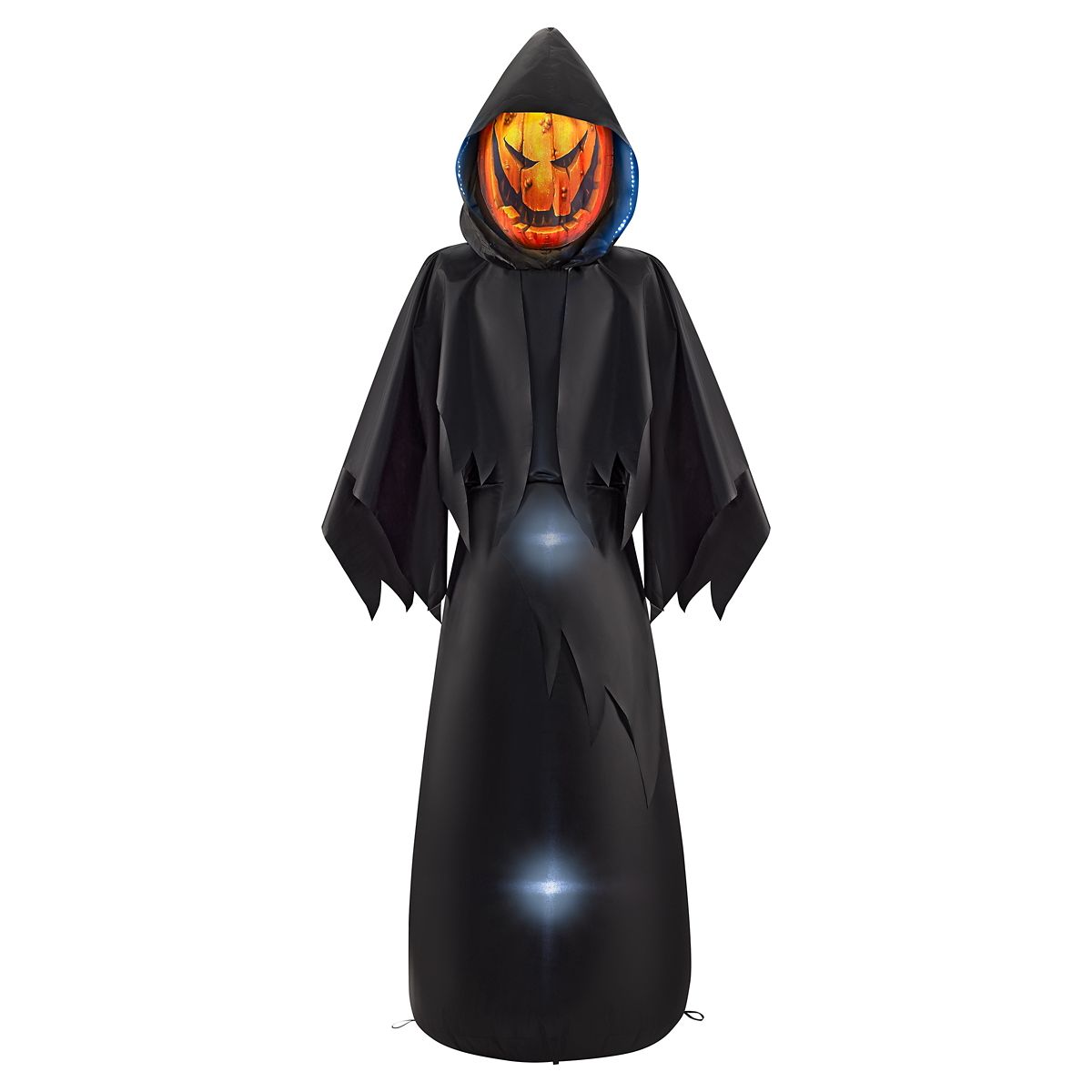 6 Ft. Masked Hooded Figure Light-Up Inflatable Decoration BLACK