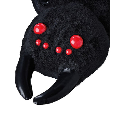 4 Ft Hanging Inflatable Furry Spider BLACK AND RED