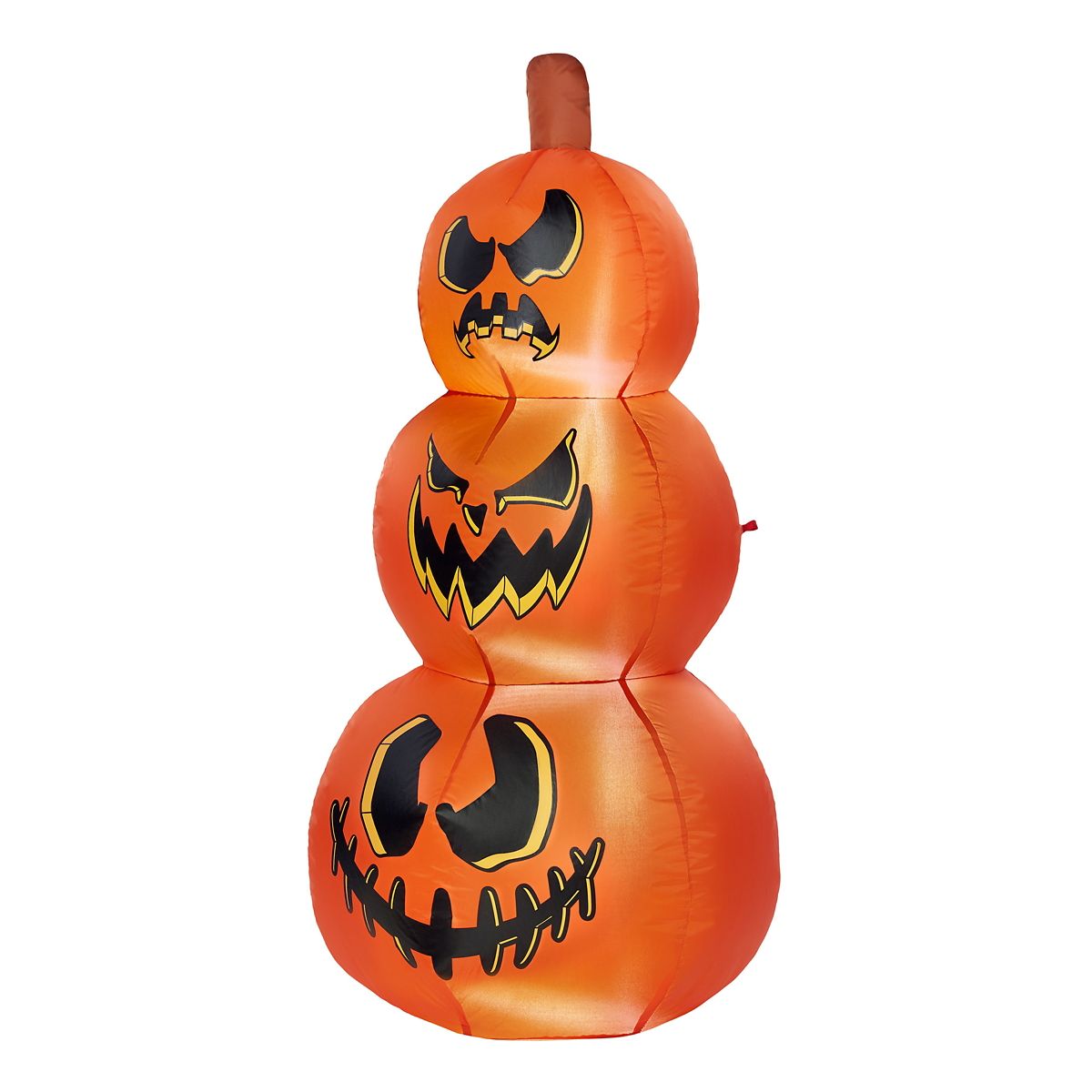 4 Ft Light-Up Pumpkin Stack Inflatable Decoration ORANGE