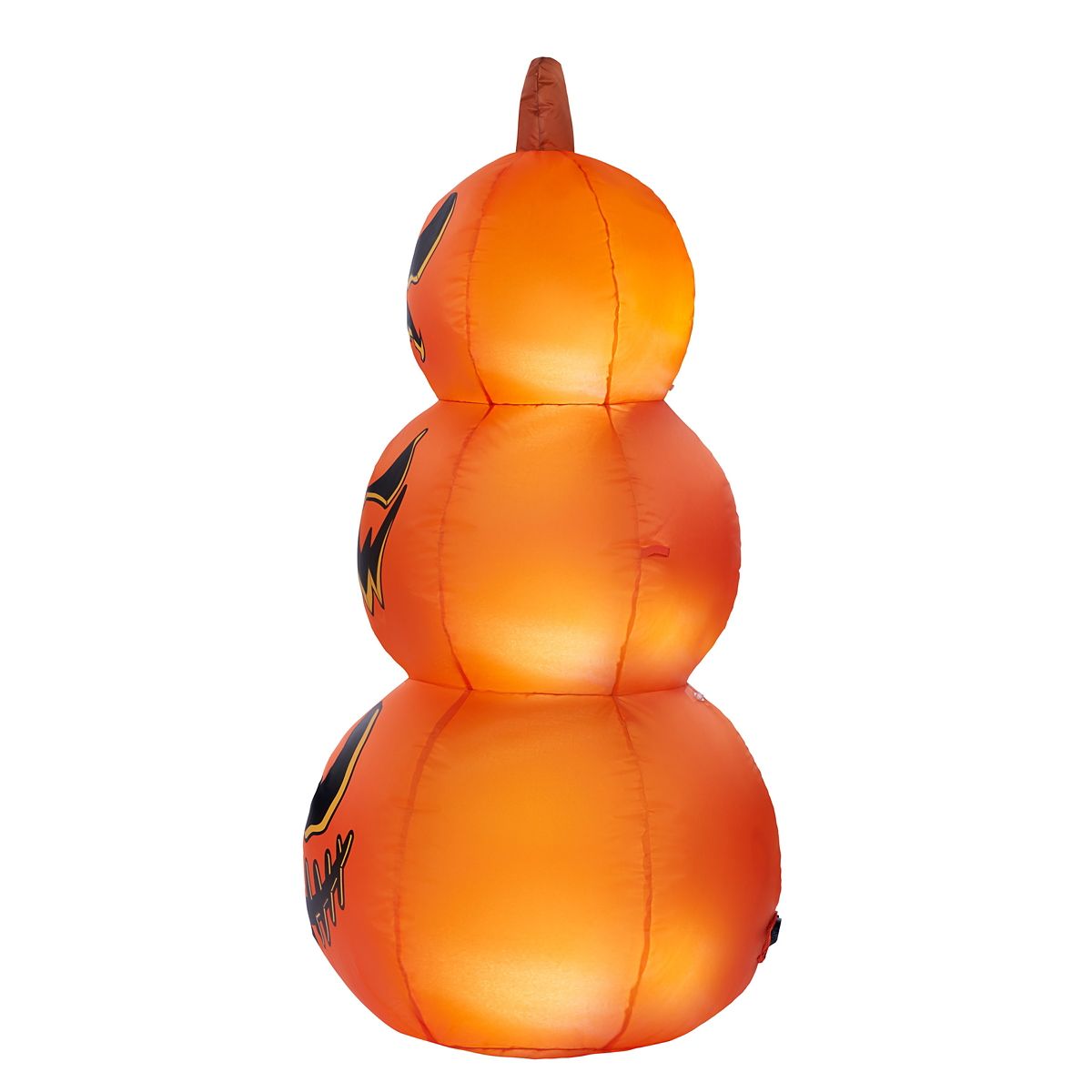 4 Ft Light-Up Pumpkin Stack Inflatable Decoration ORANGE
