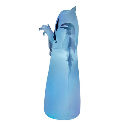 4 Ft Light-Up Ghost Inflatable Decoration WHITE