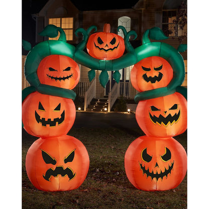 9 Ft Light-Up Jack-O'-Lantern Archway Inflatable Decoration ORANGE