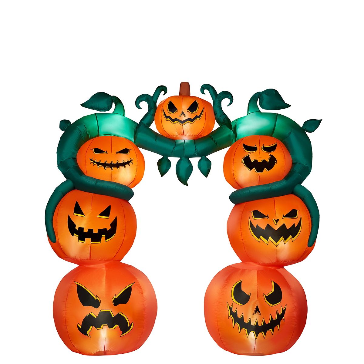 9 Ft Light-Up Jack-O'-Lantern Archway Inflatable Decoration ORANGE