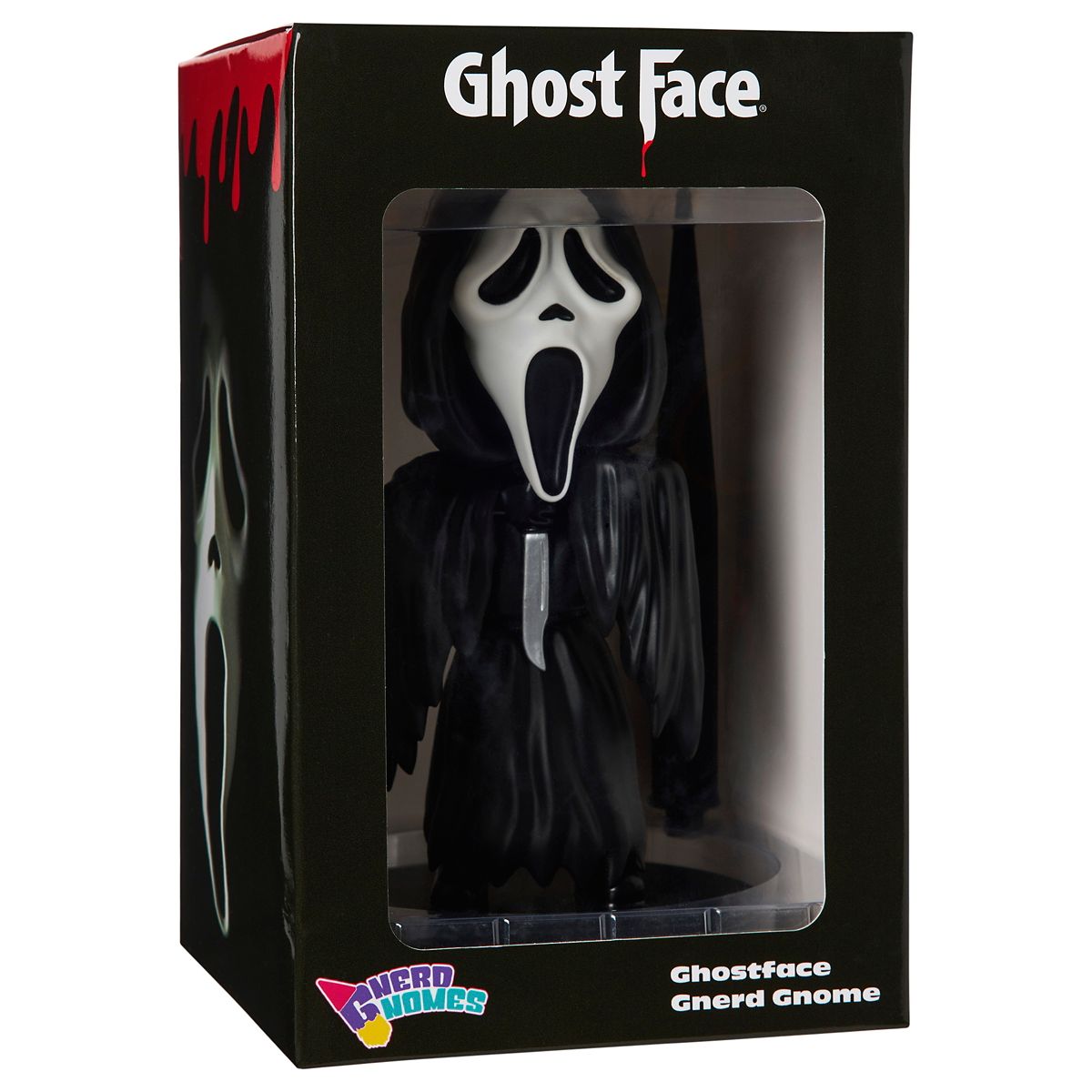 Ghost Face Lawn Gnome BLACK AND WHITE